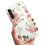 Samsung Galaxy A15 - Skal/Mobilskal Retro Blommor