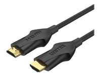 Unitek - Ultra High Speed - Hdmi-Kabel - Hdmi Hane Till Hdmi Hane - 1 M - Skärmad - Svart - 4K120hz Stöd, 8K60hz Stöd, 4K144hz Stöd