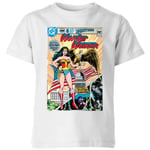 Justice League Wonder Woman Cover Kids' T-Shirt - White - 7-8 ans