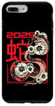 Coque pour iPhone 7 Plus/8 Plus 2025 Année du serpent Nouvel an chinois Fleurs du zodiaque