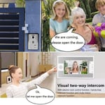 7in Wired Video Doorbell Intercom TFT Screen Night Vis-ion Remote Access Sys New