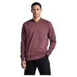 G-STAR RAW Men's Lightweight Sweatshirt Bomber Half Zip, Purple (vineyard wine D22396-D136-D303), XS