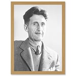 Artery8 Vintage Photo Portrait 1984 Writer Author George Orwell Artwork Framed Wall Art Print A4