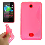 Phone Case Protection TPU For Phone Nokia Asha 501 Pink