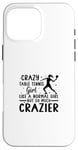 Coque pour iPhone 16 Pro Max Joueur de ping-pong Crazy Table Tennis Fille