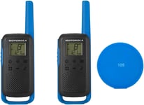 Motorola TALKABOUT T62 Blue Kit Radio Portable PMR avec 2 pièces + Gift Sticky Pad Bleu(Q524)