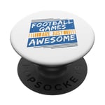 Les jeux de football sont tout simplement géniaux - Amoureux de football PopSockets PopGrip Adhésif