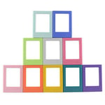 ENJOY-UNIQUE Mini Magnetic Photo Frame Colorful 3 inch Picture Frame Photo Album Fridge Sticker compatible with Fujifilm Instax Mini 12,Mini 11,Mini 9 Mini 8/8+,Mini 40 Camera,10 Pieces