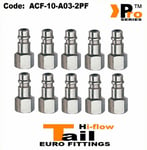 10 x 1/4''Euro Tail ( Hi Flow ) FEMALE - Quick Release - Air Line Fittings 008