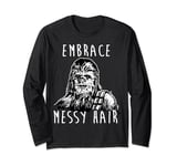 Star Wars Chewbacca B&W Embrace Messy Hair Manche Longue