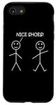 Coque pour iPhone SE (2020) / 7 / 8 Nice Shoes Sarcasme Funny Stickman Stick Figure Sarcastique Pun