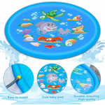 150 cm Splash Pad, tapis de jeu d'eau d'arrosage, tapis de jeu Splash, jouet d'eau de jardin d'été extérieur pour enfants, pour activités familiales