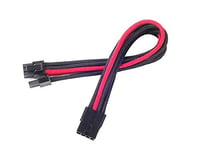 Silverstone Tek Câble d'alimentation avec 1 connecteur 8 Broches vers PCI-E 8 Broches PP07-PCIBR Noir/Rouge