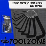 Allen Key Set 10 HEX Allen Keys. Metric Alan Alen Allan HEX Allen keys 1.5-10mm