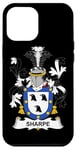 Coque pour iPhone 12 Pro Max Armoiries Sharpe - Blason de la famille