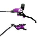 Hope Tech 4 E4 Disc Brake - Colours Black / Purple No Rotor Front or Rear RH Standard Hose 1600mm Black/Purple