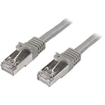 StarTech.com Câble réseau Cat6 blindé SFTP sans crochet de 2 m - Cordon Ethernet RJ45 anti-accroc - M/M - Gris (N6SPAT2MGR)