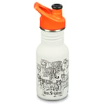 Klean Kanteen Kid Classic Narrow Sportflaska - Tigers, 355 ml