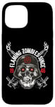 Coque pour iPhone 15 Zombie Army Flaming Zombies depuis 1946