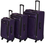 American Tourister Pop Max Valise Souple à roulettes pivotantes, Violet, 3-Piece Set (21/25/29), Pop Max Valise Souple à roulettes pivotantes