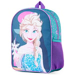 Disney Sac à Dos Enfant, Sac Stitch, Minnie Mouse, Elsa Reine des Neiges, Cartable Maternelle Fille, Sacs à Dos pour Enfant, Cadeau Rentrée Scolaire Maternelle (Bleu Elsa)