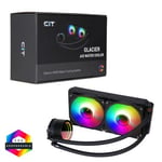 CIT PRO Glacier Infinity ARGB 240mm AIO Liquid Cooler - Black CIT-PRO-GLB-240