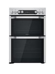 Hotpoint Hdm67V9Hcx 60Cm Wide Double Oven Cooker With Ceramic Hob - Stainless Steel