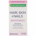 Nature's Bounty, Hair, Skin & Nails, 60 Coated Caplets With Biotin