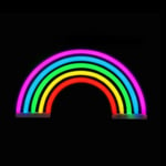 Rainbow LED Neon Table Lamp Stand or Wall Nursery Children Bedroom John Lewis