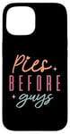 iPhone 15 Retro Pies Before Guys - Retro Thanksgiving Matching Outfit Case