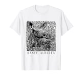 Banff, Alberta Canada Canadian Moose Mama and Baby Souvenir T-Shirt