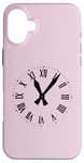 iPhone 16 Plus Clock Ticking Hour Retro in Black Color Case