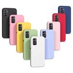 9X Coque pour Samsung Galaxy A14 5G/ 4G, Étui Housse Ultra Mince Souple en TPU Silicone, Couleurs de Sucrerie Case Cover - Noir, Bleu, Vert Menthe, Rouge, Blanc, Rose Clair, Violet, Rose, Jaune