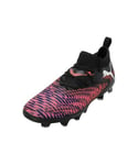 PUMA Future 8 Match FG/AG JR Chaussure de Football, Black White-Glowing Red, 30 EU