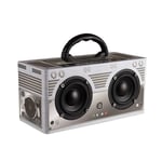 Retro Wooden Bluetooth Speaker, Portable Outdoor Mobile Phone Stereo, Street Dance Loud Speaker, Voice Prompt, Support Hands-free Calling, TF Card USB Playback, 3.5MM Audio Input, Home FM Radio