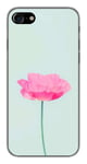 Coque en silicone imprimée compatible Apple iPhone 8 Fleur Rose