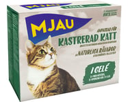 Kattmat MJAU Multibox kastrerad i gelé 680g