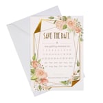 Wedding Save The Date Cards Floral Geometric Card Stationery Supplies Packs