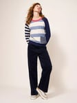 White Stuff Tyne Stripe Jumper, Blue/Multi