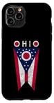 Coque pour iPhone 11 Pro State of Ohio Burgee Flag -- The Buckeye State