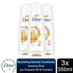 3 Pack Dove Nourishing Secrets Conditioner, Restoring Ritual, 350ml