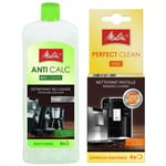 Melitta AntiCalc BIO Avkalkningsvätska + Melitta Perfect Clean tabletter x4