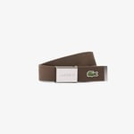 Lacoste Ceinture L.12.12 Concept fabriquée en France Taille 90 cm Morel