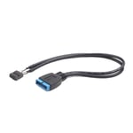 GEMBIRD 9-pin USB 2.0 to 19-pin USB 3.0 internal header cable