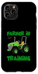 Coque pour iPhone 11 Pro Tracteur amusant pour enfants - Amateur de tracteur d'entraînement