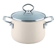 Riess 0701-011 New Avorio Top 3000 Casserole avec couvercle en verre Diamètre 16 cm 2 l