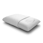 Pizuna White Soft Memory Foam Pillow Standard Size 16x24 Inch with Bonus Pillow Protector, 5 Second Return Technology Memory Foam Pillow for Neck and Shoulder Pain, Luxurious Pillows Memory Foam