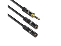 Act 0.15 Meters High Quality Audio Splitter Cable 3.5 Mm Jack Male - 2X Female