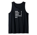 Barista Coffee Espresso Cappuccino Coffee Machine Tank Top