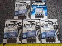 JOB LOT 20 x ENERGIZER ULTIMATE LITHIUM AAA BATTERY BRAND NEW SEALED PACK PACKET